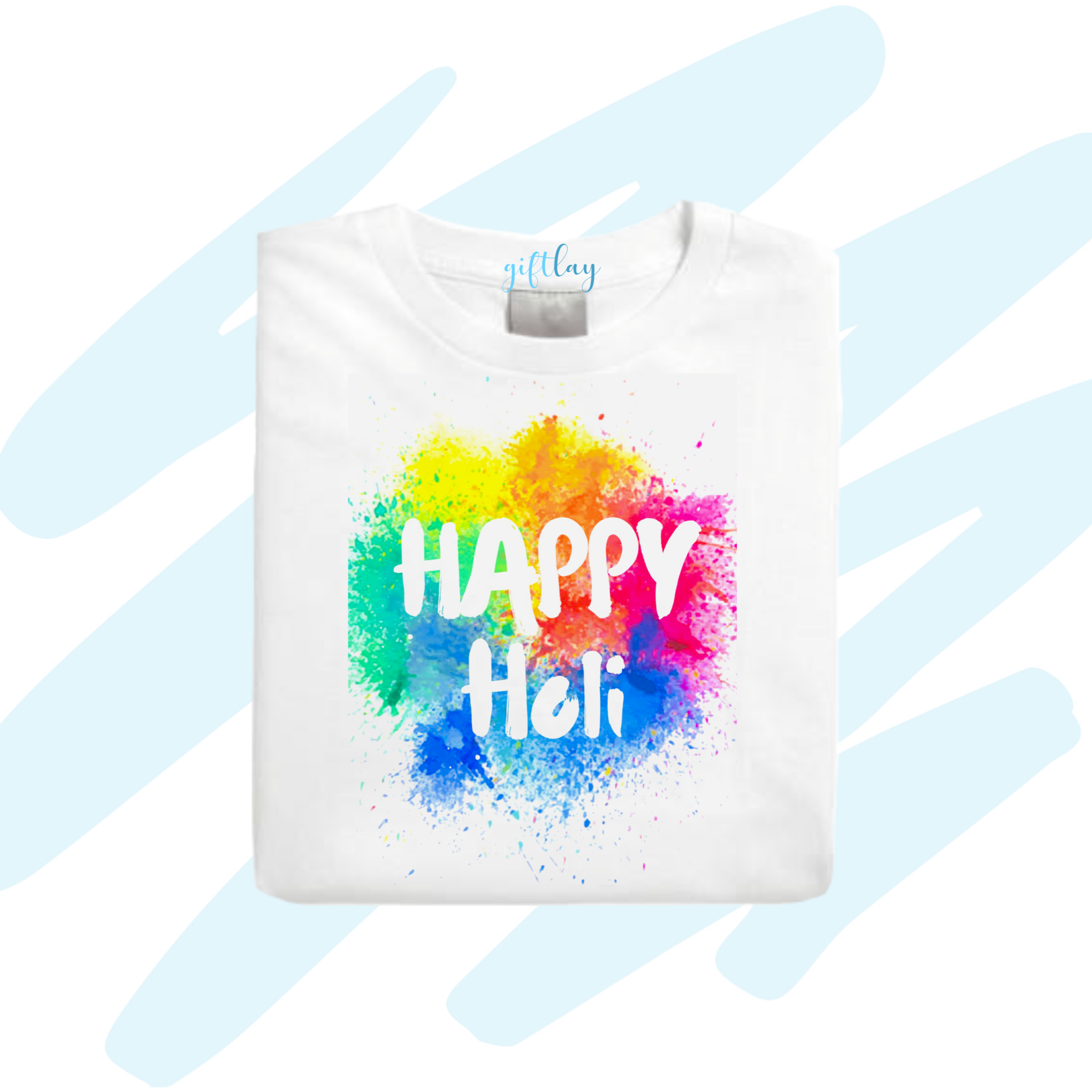 holi t shirt painting