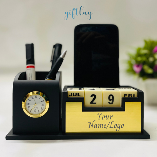 Personalised Pen Stand, Watch and Infinity Calendar|  Corporate gifts | Office gifts Design 2