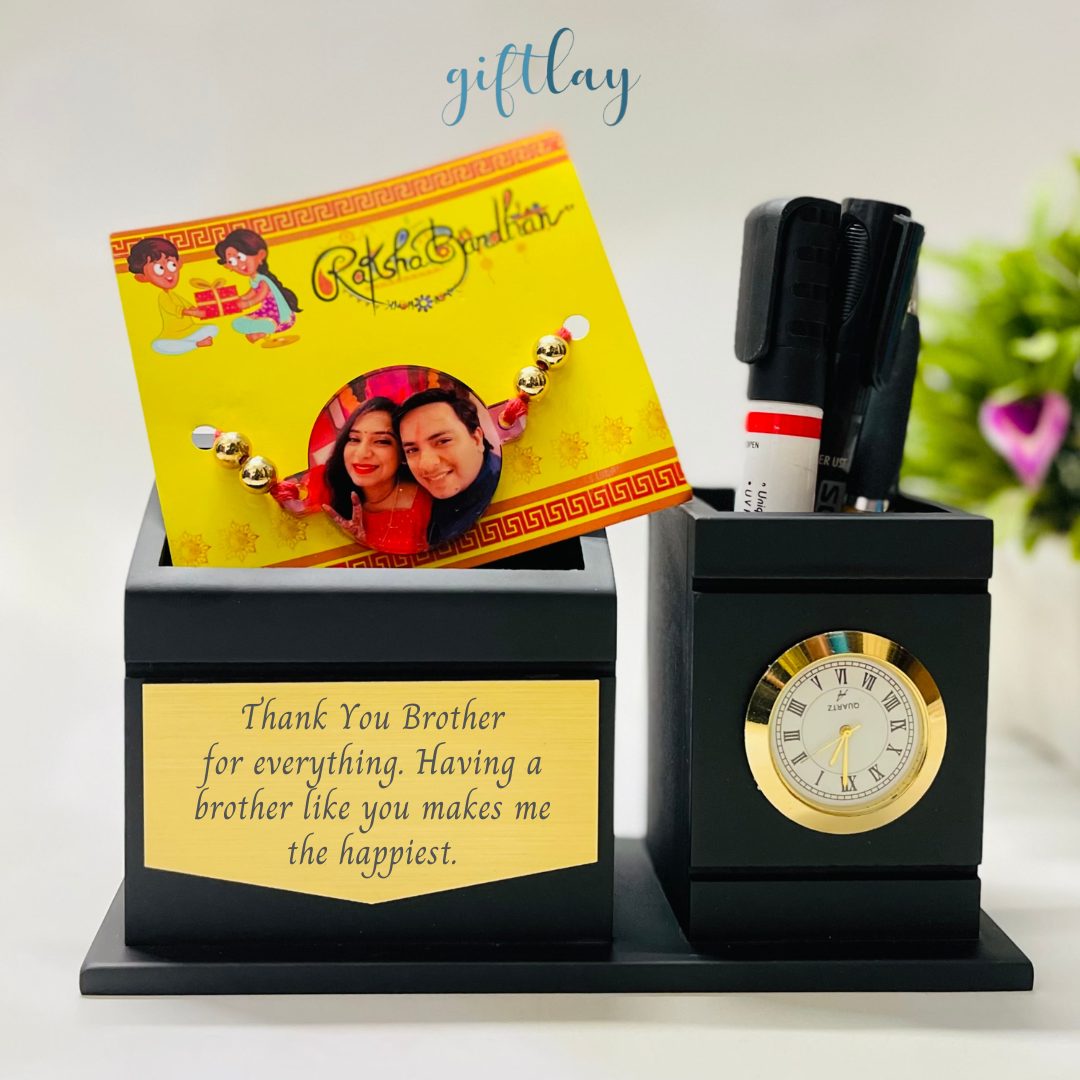 Personalised Pen & Watch Stand |  Corporate gifts | Office gifts Design 1