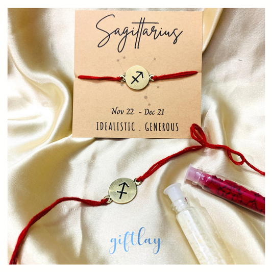 Sagittarius धनु Rashi Rakhi - Zodiac Rakhi Collection