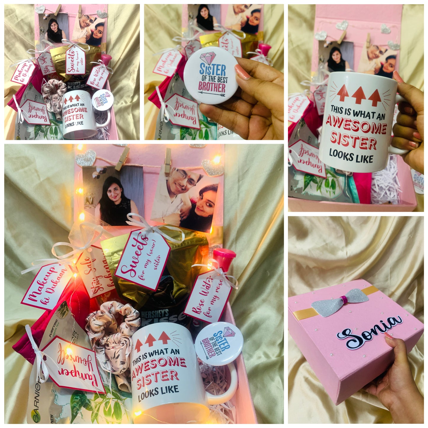 Rakshabandan Special Pink Gift Hamper for Sister