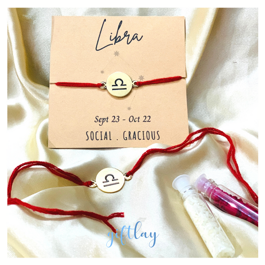 Libra तुला Rashi Rakhi - Zodiac Rakhi Collection