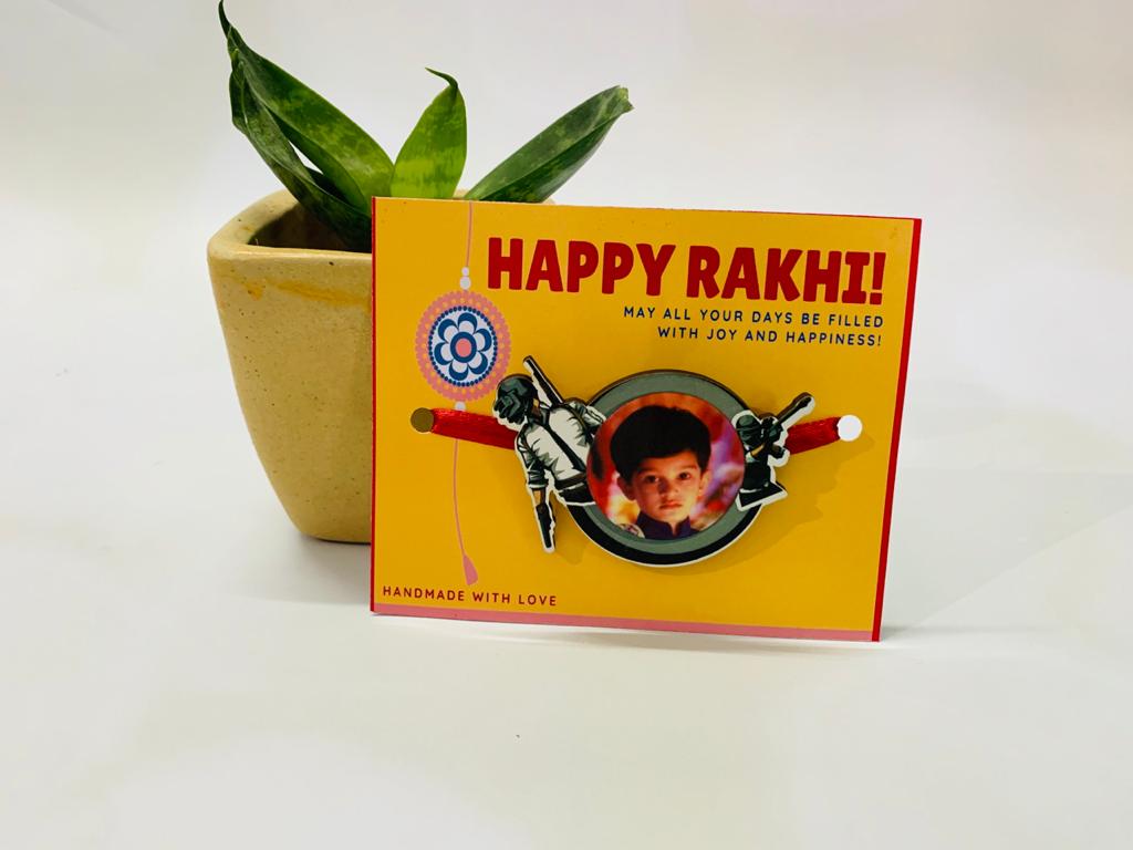 2 in 1 - Kids Photo Magnet Rakhi