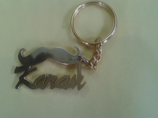 Personalised Keychain with Mustache/Infinity