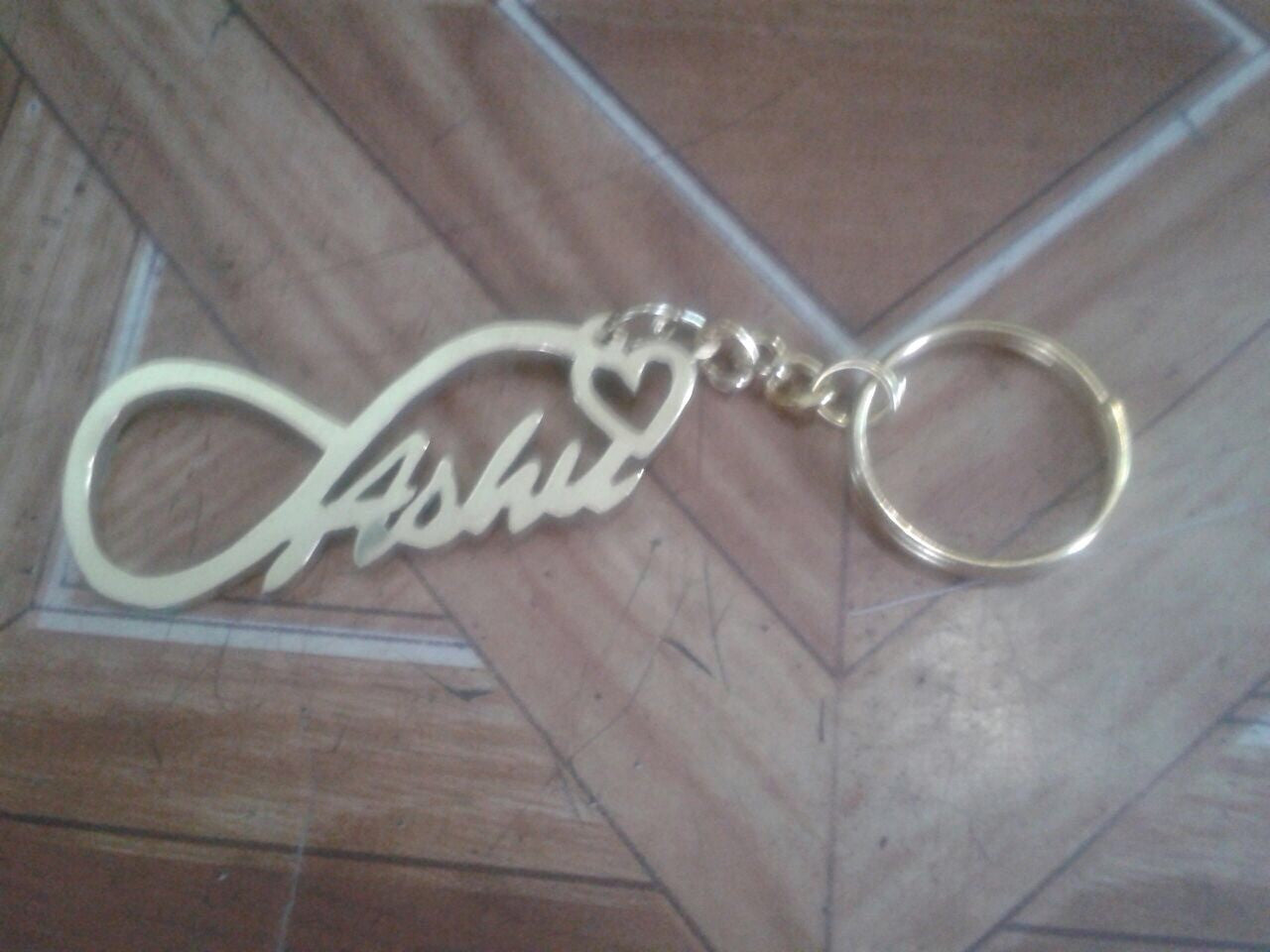 Personalised Keychain with Mustache/Infinity