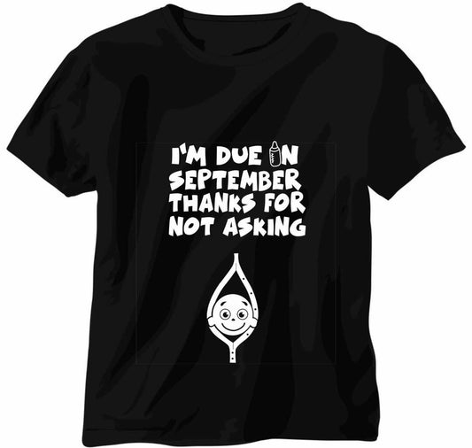 I am Due Tshirt for Mommy To Be