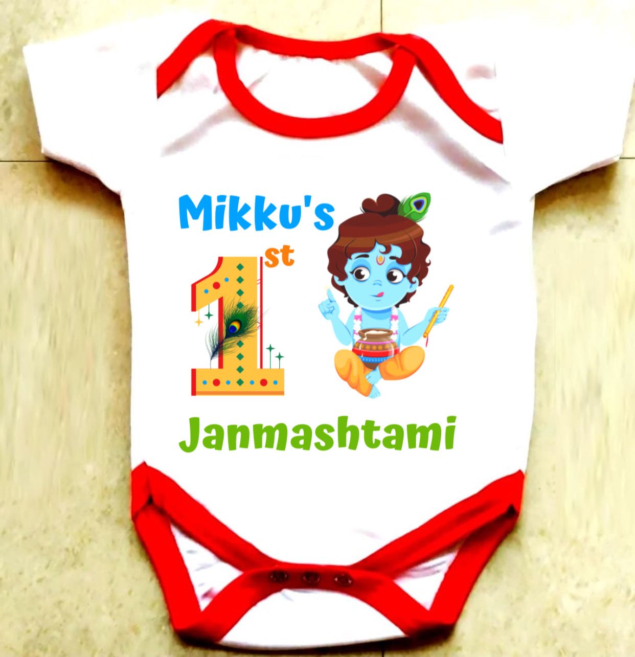 Janmashtami Special Baby Rompers for First Janmashtami Celebration