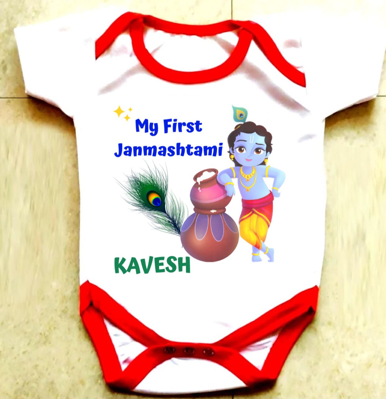 Janmashtami Special Baby Rompers for First Janmashtami Celebration