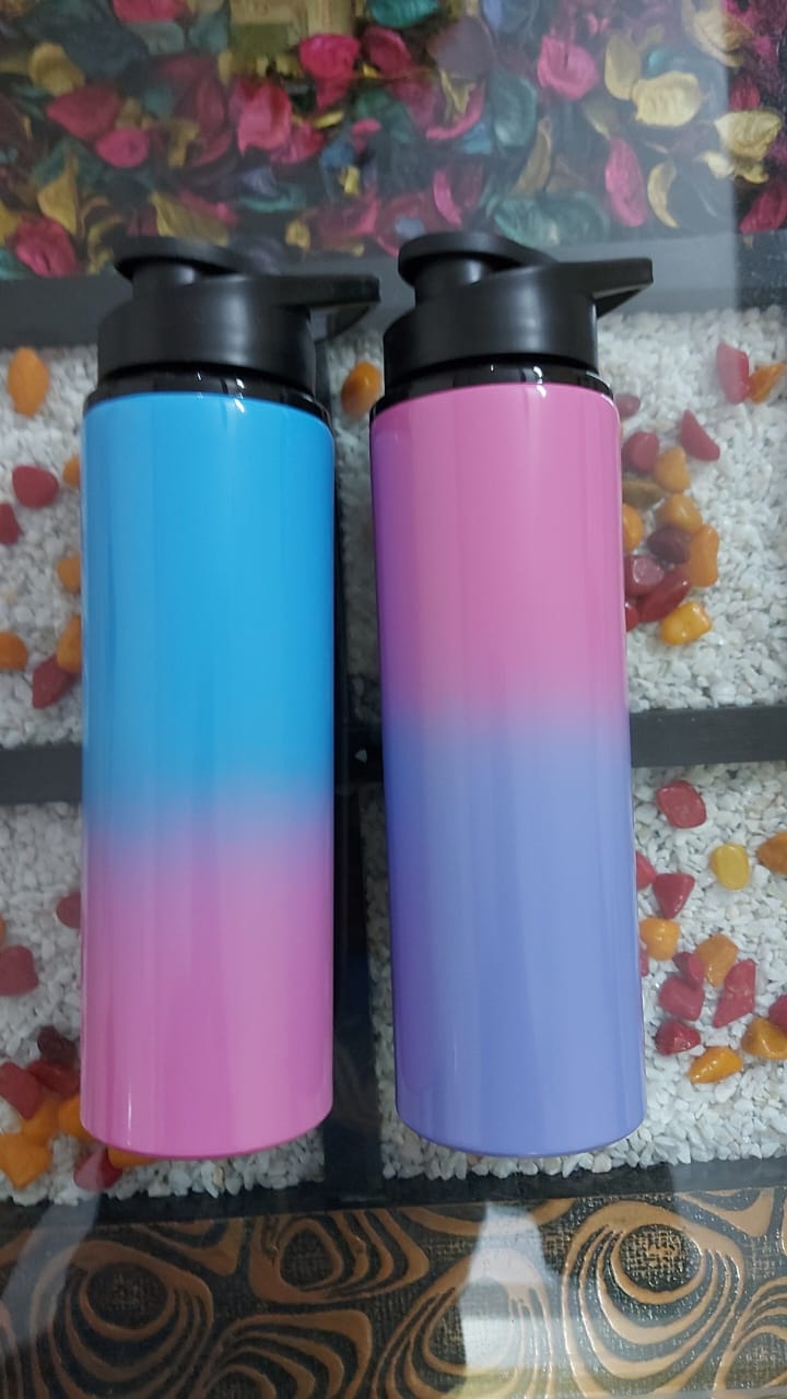 Ombre Pink & Blue Shaded sipper/bottles/flask