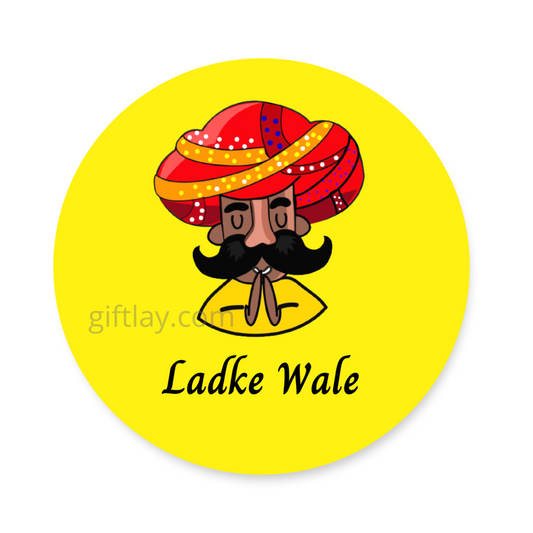 Rajasthani Bride Groom Wedding Baarati Badges