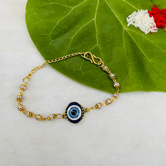 The Evil Eye Collection - Nazar Na Lage Rudraksh Rakhi Bracelet