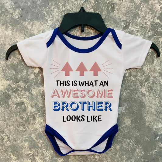 This is what an awesome brother looks like Baby Romper