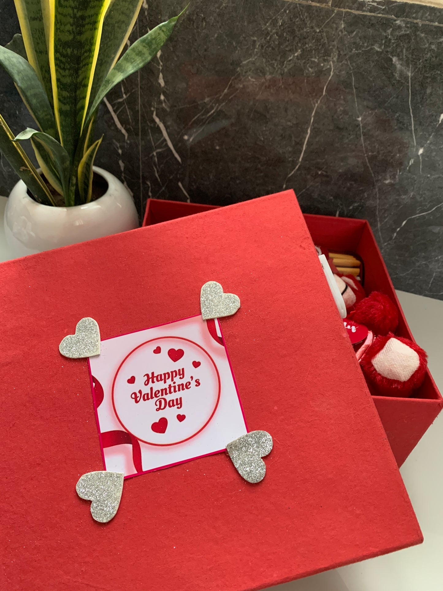 The big red love box with spotify love frame