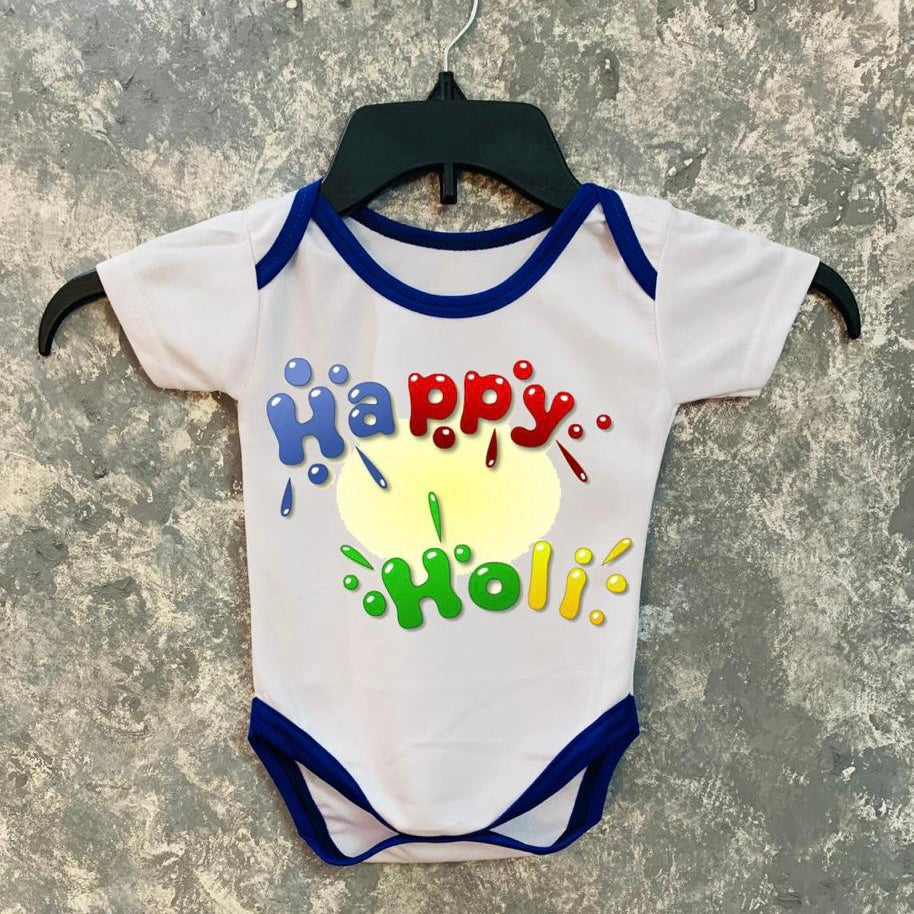 Happy Holi Baby Romper