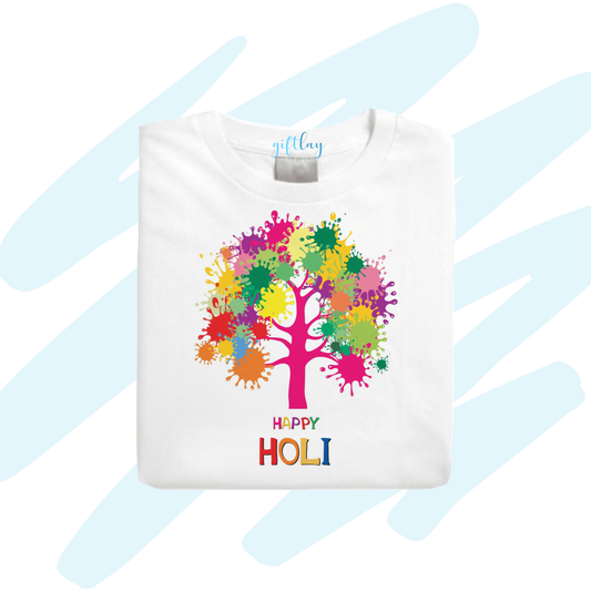 Happy Holi Tree Tshirt