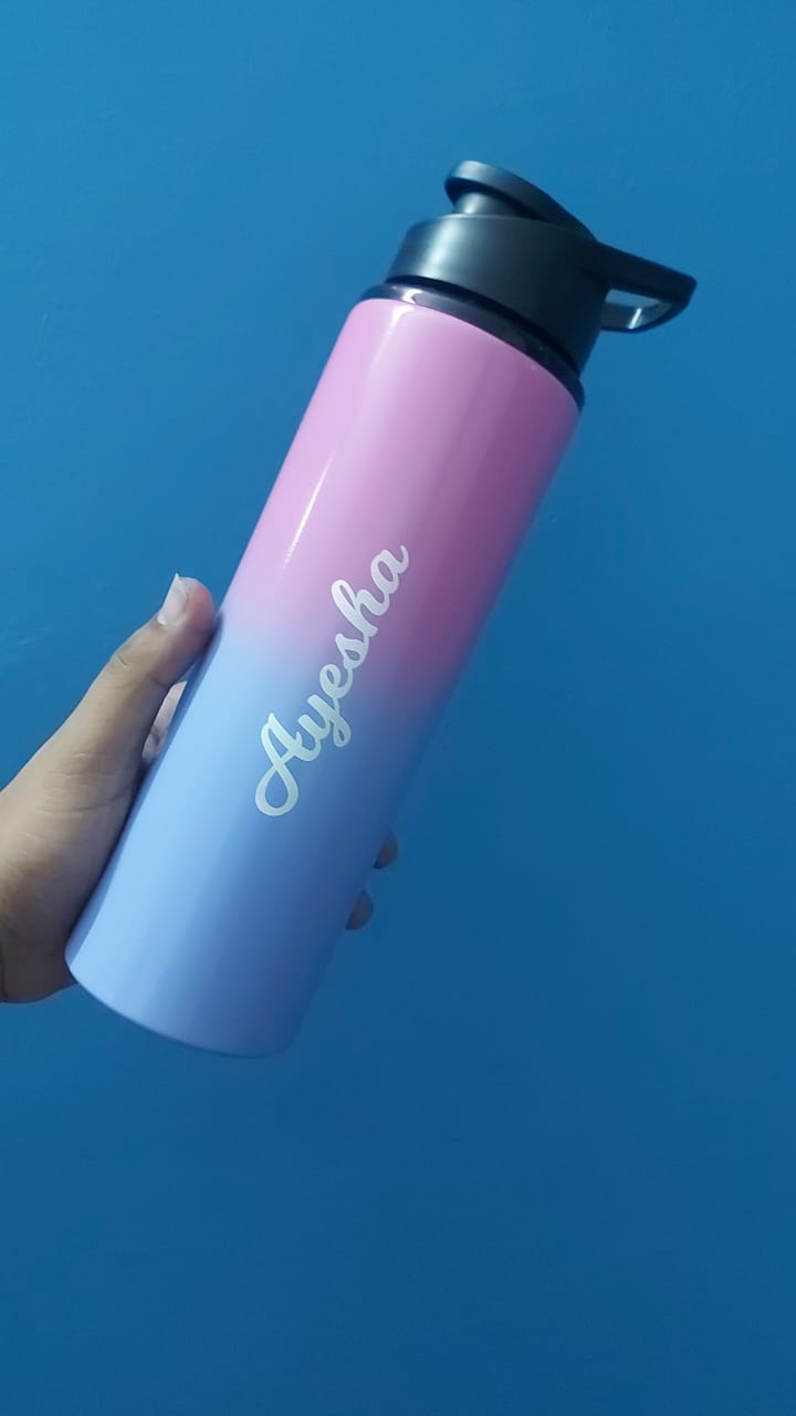 Ombre Pink & Blue Shaded sipper/bottles/flask