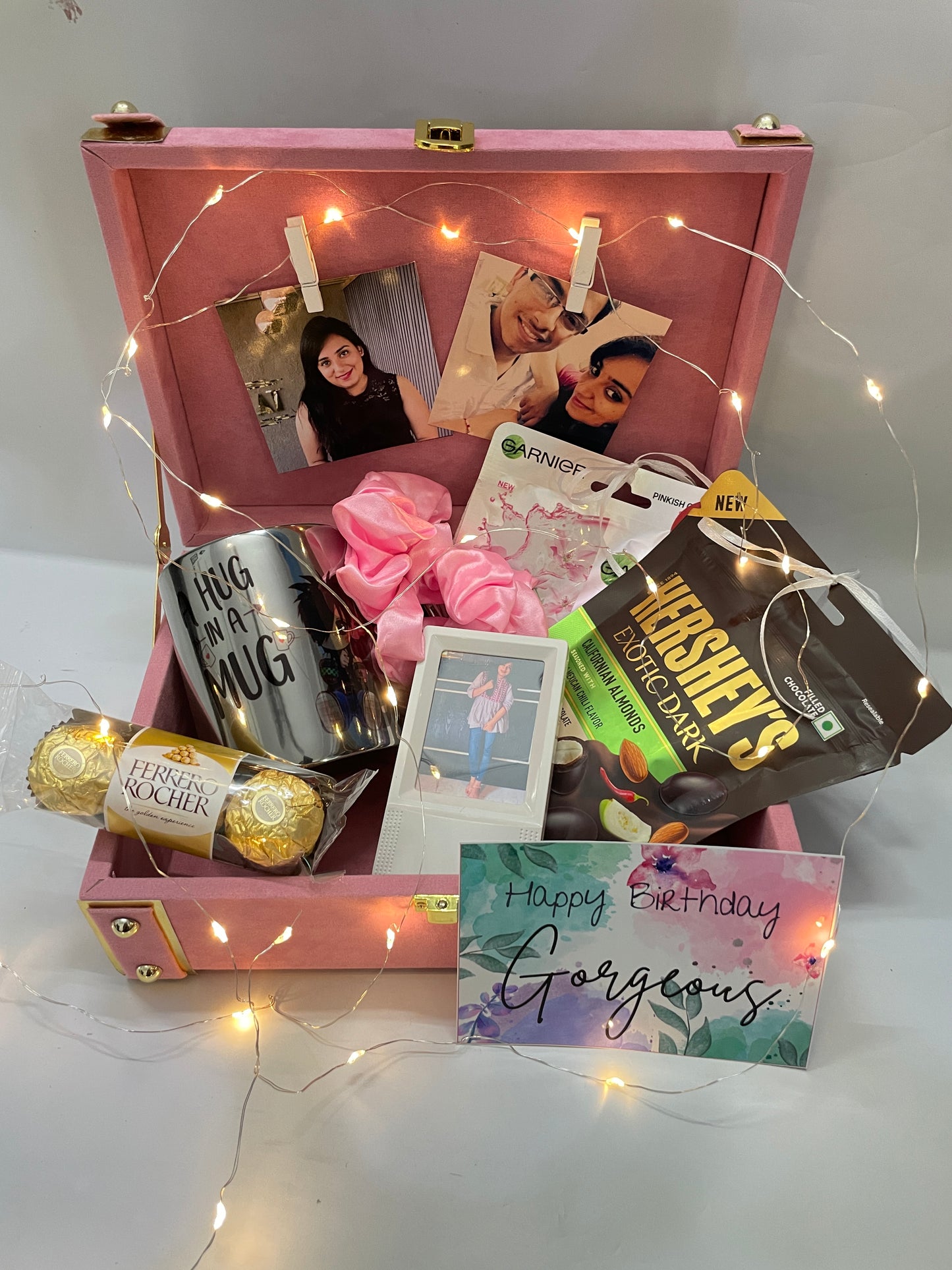 Hello Gorgeous Pink Hamper Box