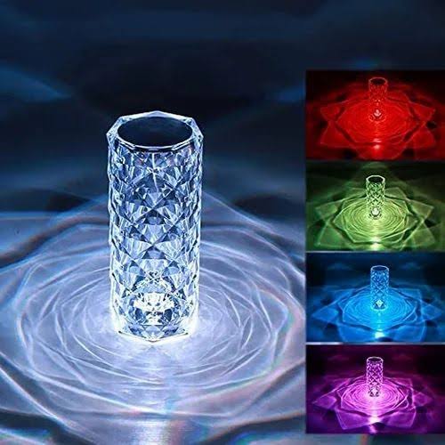 Colourchaging Touch Crystal Rose USB charging Beautiful Lamp