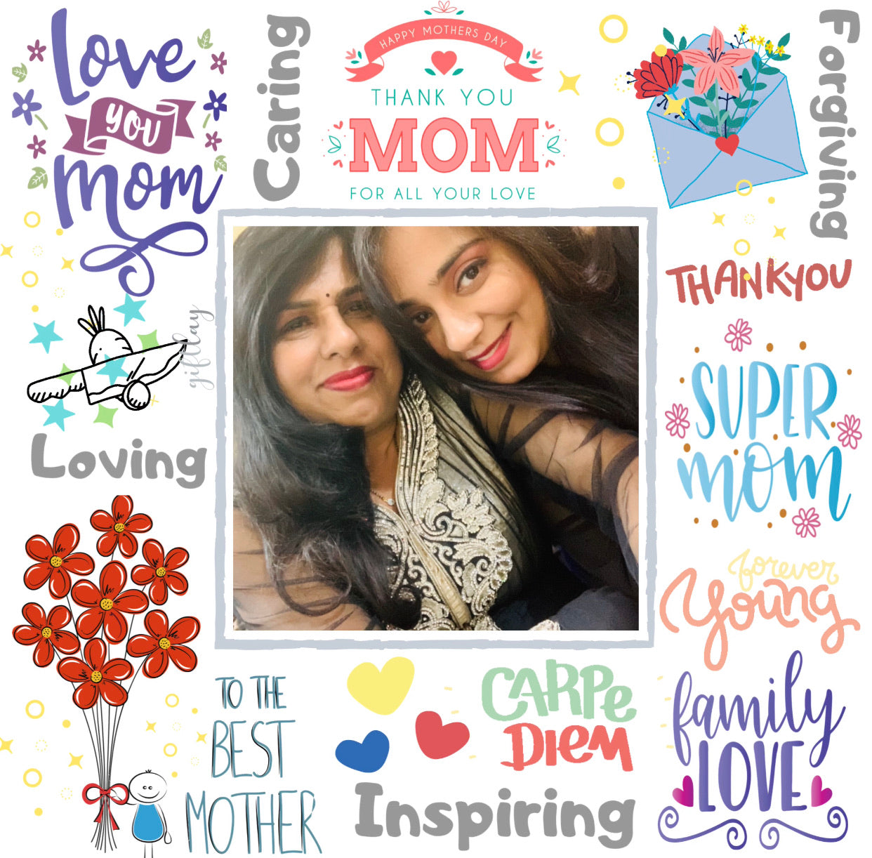 Mother’s Day GIF Doodle Frame