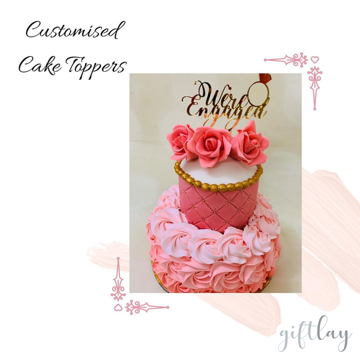 Custom Made Cake Toppers by Giftlay